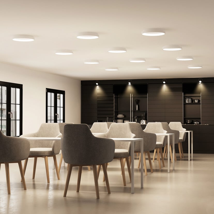 lampenwelt Arcchio LED-Deckenleuchte Vivy Ø 38 cm weiß Metall zollfrei