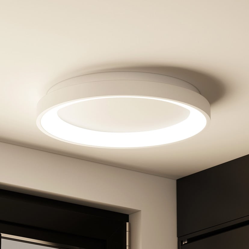 lampenwelt Arcchio LED-Deckenleuchte Vivy Ø 38 cm weiß Metall zollfrei