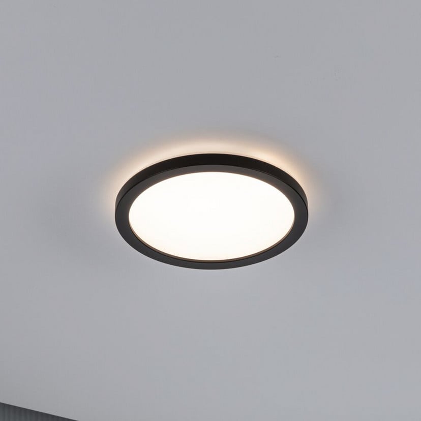 lampenwelt Paulmann Atria Shine Panel on/off black 830 Ø19cm Auslauf