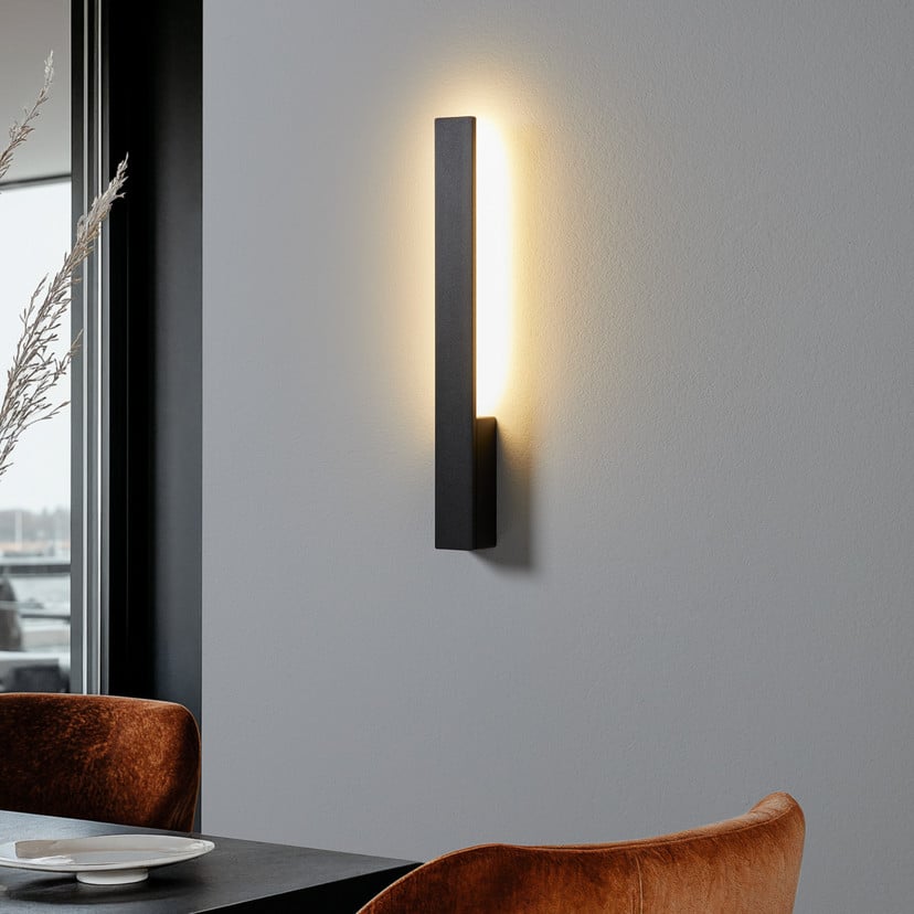 lampenwelt Arcchio Ivano LED-Wandleuchte 42 5 cm schwarz Metall Kostenloser Versand