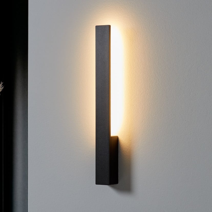 lampenwelt Arcchio Ivano LED-Wandleuchte 42 5 cm schwarz Metall Kostenloser Versand