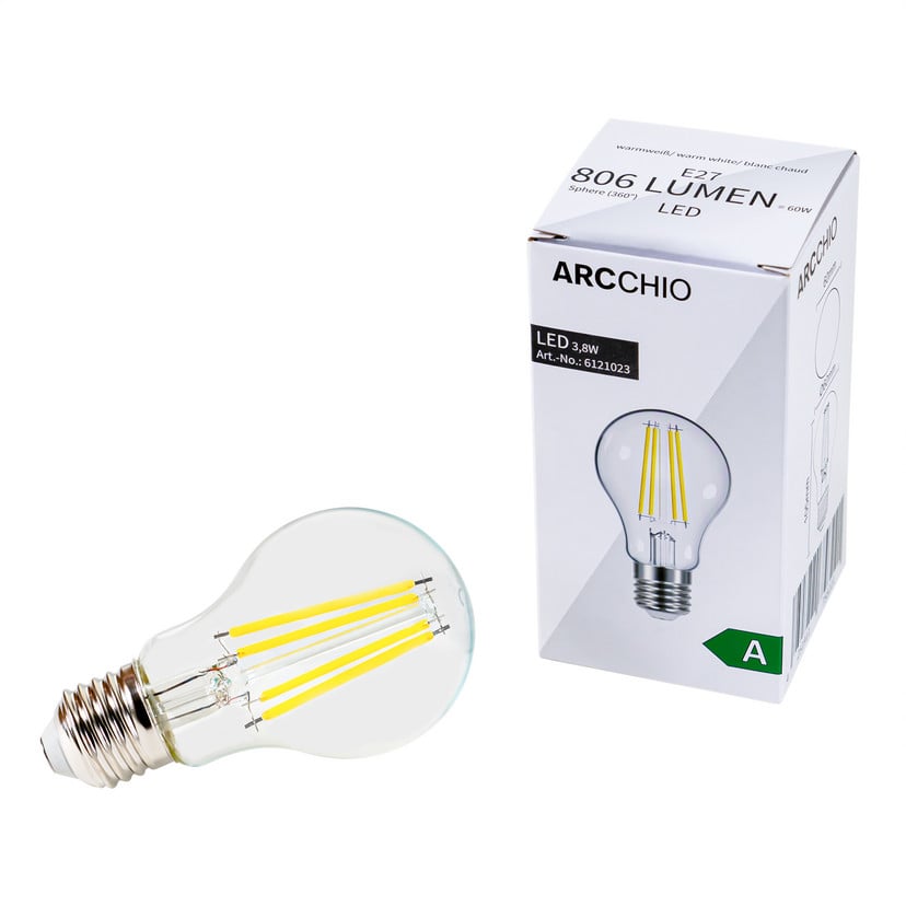 lampenwelt Arcchio LED-Leuchtmittel Filament E27 3 8 W klar 2.700 K Fabrikpreis
