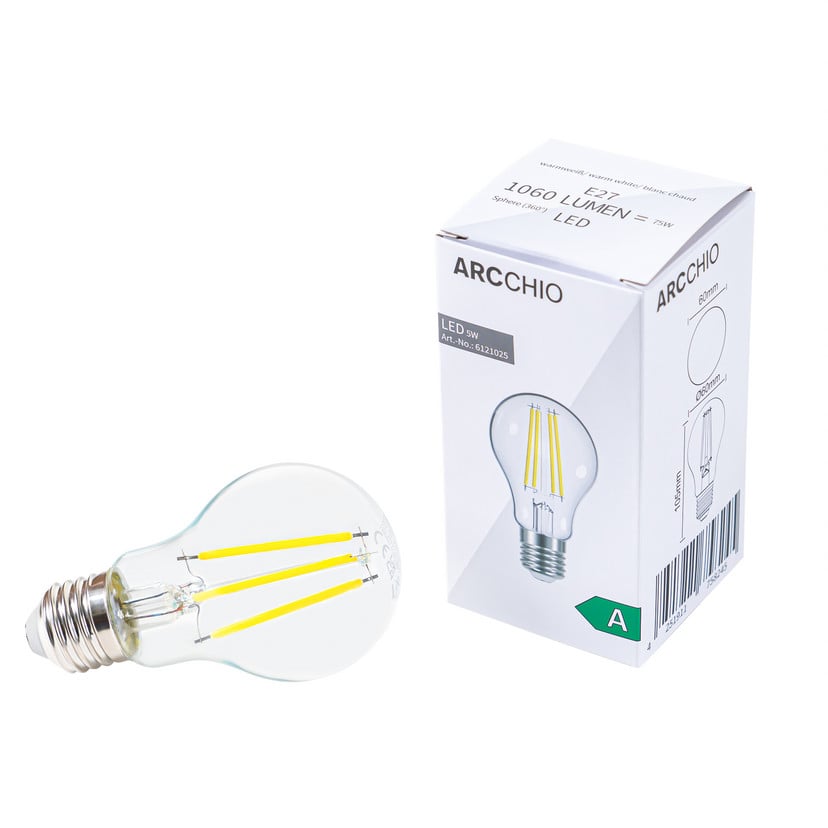 lampenwelt Arcchio LED-Leuchtmittel Filament E27 5W klar 2.700 K Preisnachlass