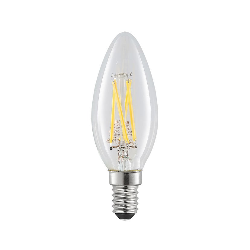 lampenwelt Arcchio LED-Leuchtmittel Filament Kerze E14 4W klar Saisonschlussverkauf