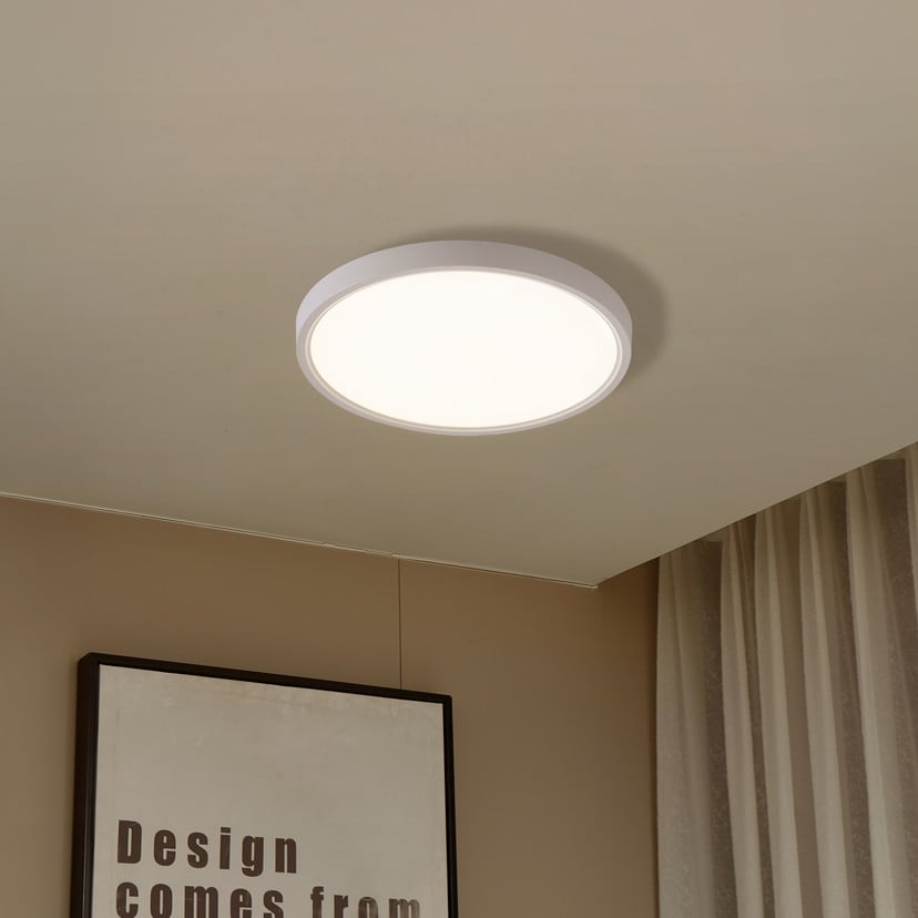 lampenwelt Lindby Smart-LED-Deckenleuchte Deika Ø 40 cm weiß Tuya 2025