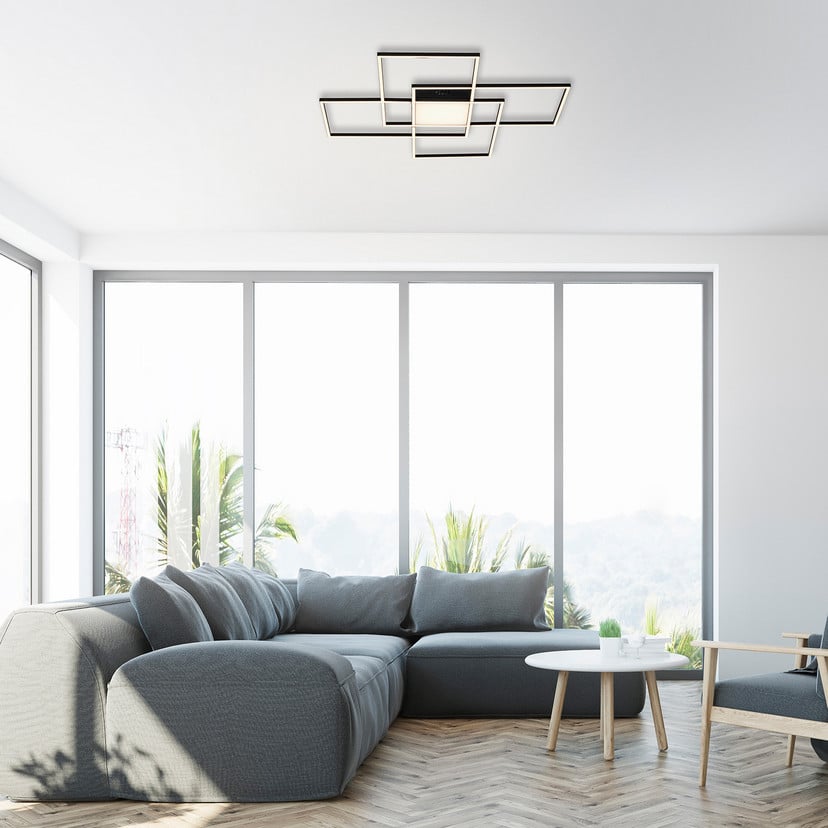 lampenwelt Paul Neuhaus Q-ASMIN LED-Deckenleuchte 80 x 80 cm Kostenloser Versand