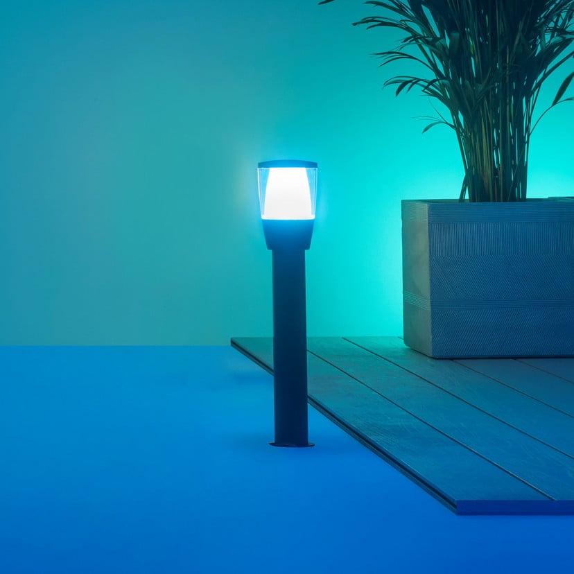 lampenwelt WiZ Elpas LED-Wegeleuchte schwarz RGBW Starter Set Fabrik Onlineshop