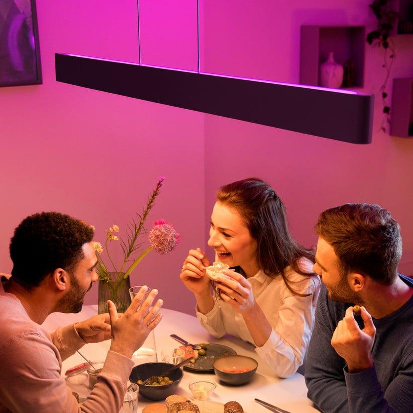 lampenwelt Philips Hue Ensis Pendelleuchte WACA schwarz Preisnachlass