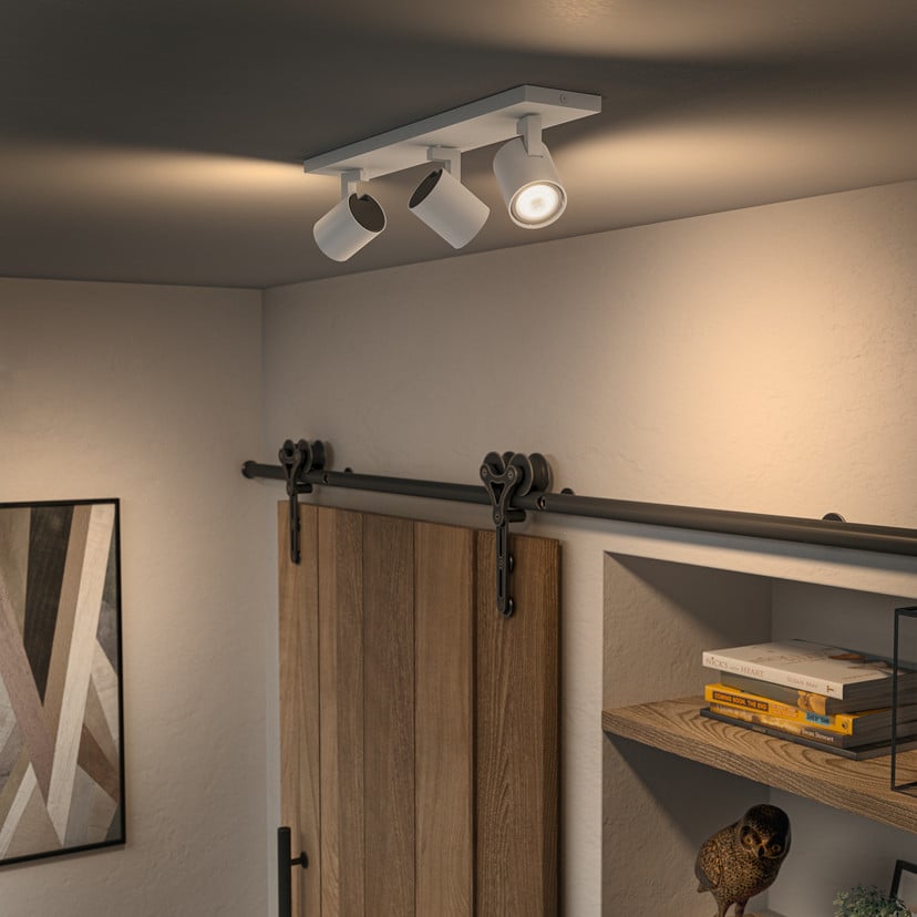 lampenwelt Philips Hue Runner LED-Spot 3-fl. Dimmschalter weiß Heißer Verkauf