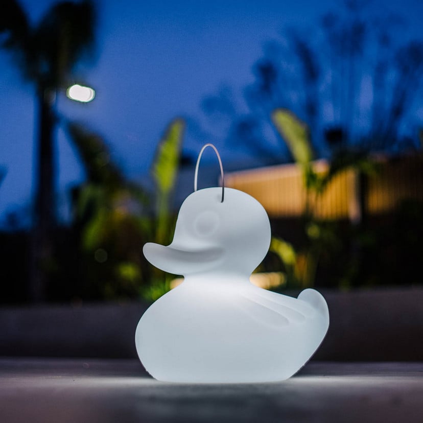 lampenwelt LED-Designleuchte DUCK-DUCK XL für außen in Weiß Exklusive Angebote