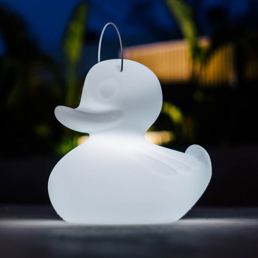 lampenwelt LED-Designleuchte DUCK-DUCK XL für außen in Weiß Exklusive Angebote