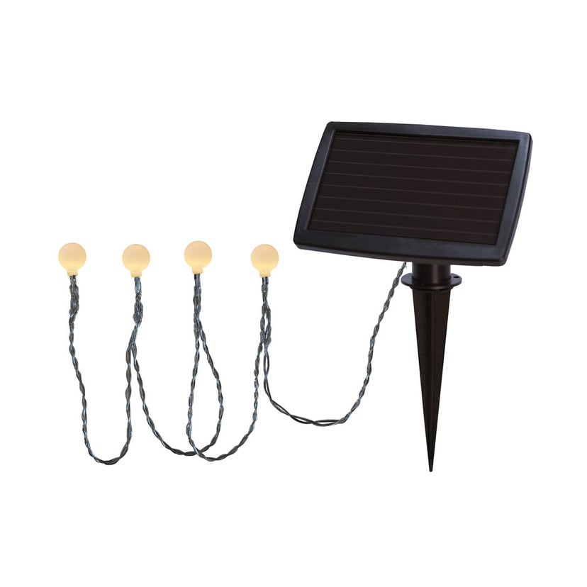 lampenwelt Warmweiß leuchtende LED-Solar-Lichterkette Globini Kauf eins, bekomm eins gratis