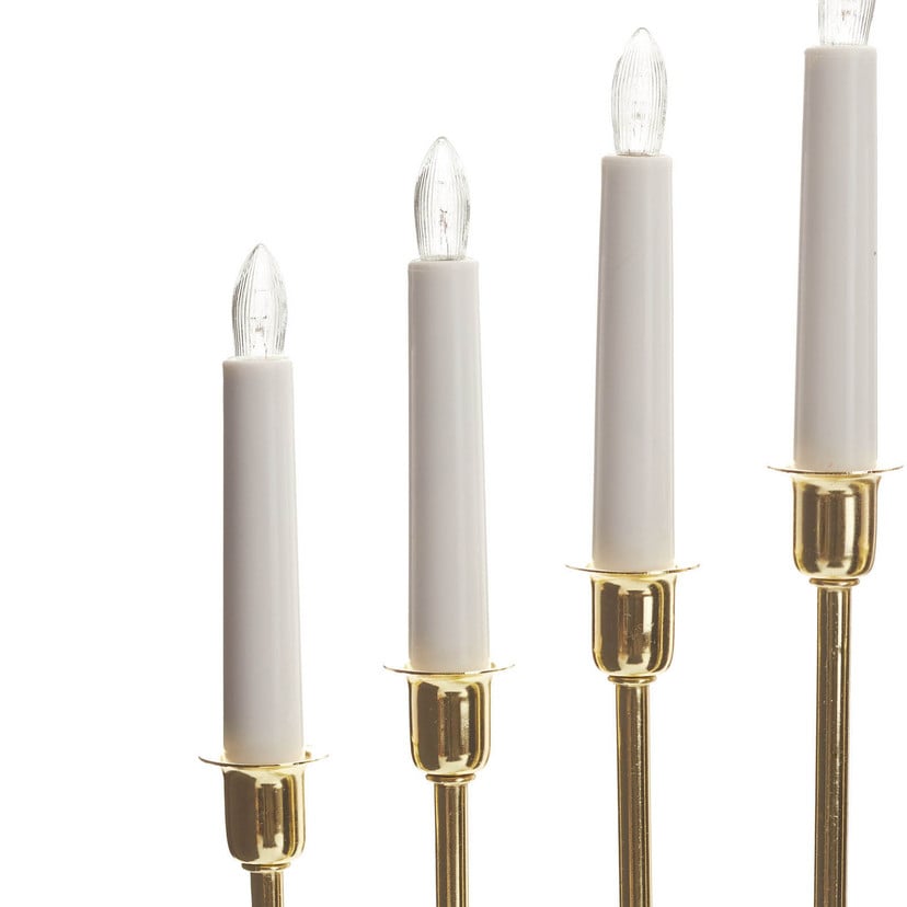 lampenwelt Kerzenleuchter Kristina messing Metall Höhe 47cm 7-flammig JETZT KAUFEN