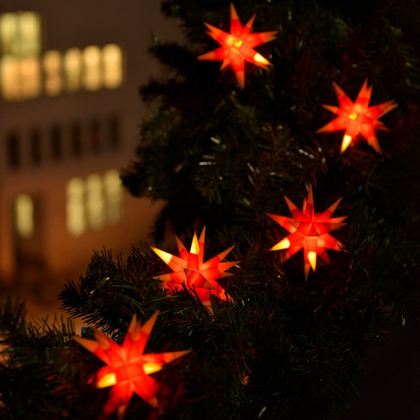 lampenwelt Zweifarbige LED-Lichterkette m. 9 Sternen gelb-rot Bis zu 60% Rabatt