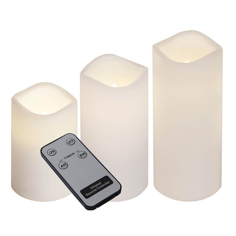 lampenwelt Dreierset LED-Kerzen für den Außenbereich Vierteljährliche Förderung
