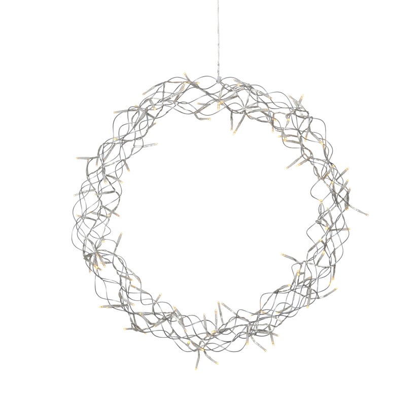lampenwelt LED-Kranz Curly warmweiß Ø 50 cm Nur noch ein Tag übrig