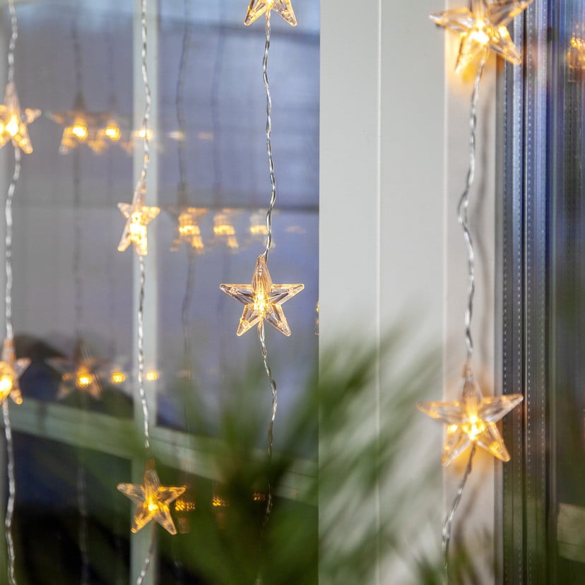 lampenwelt LED-Lichtervorhang Star Curtain 30-flammig Begrenzt auf 3 Tage