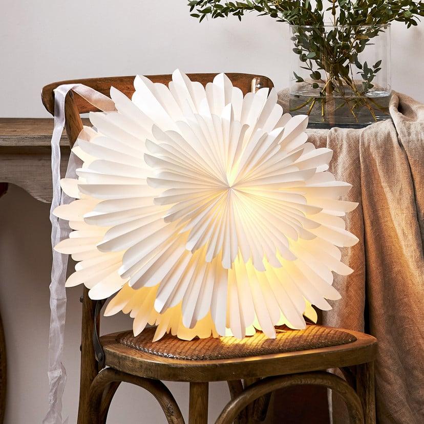 lampenwelt Dekostern Crystal Papier ohne Fassung weiß Im Verkauf