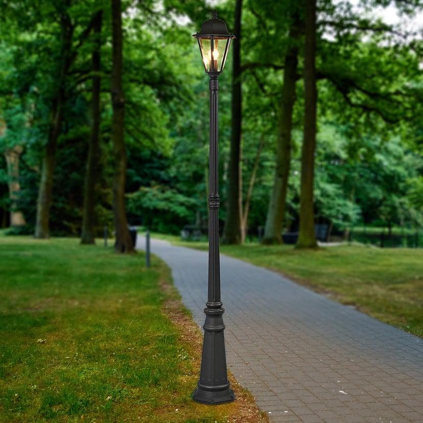 lampenwelt Lindby Außenleuchte Edana 211 cm anthrazit E27 IP44 Fabrik Onlineshop