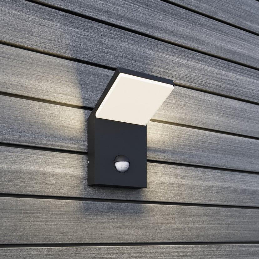 lampenwelt LED-Außenwandleuchte Nevio Metall anthrazit Sensor Günstig kaufen