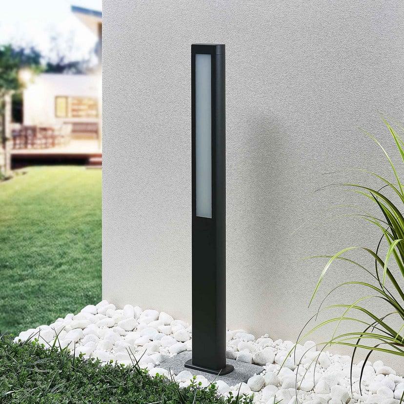 lampenwelt Lucande LED-Wegeleuchte Mhairi eckig anthrazit 100 cm Großer Ausverkauf