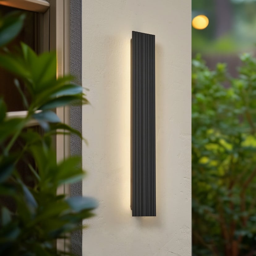 lampenwelt Lucande LED-Außenwandleuchte Melira Länge 60cm anthrazit Begrenztes Angebot