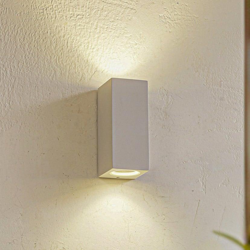 lampenwelt Lucande Außenwandleuchte Xava up/down weiß 2-flg. GU10 Weihnachtsangebot