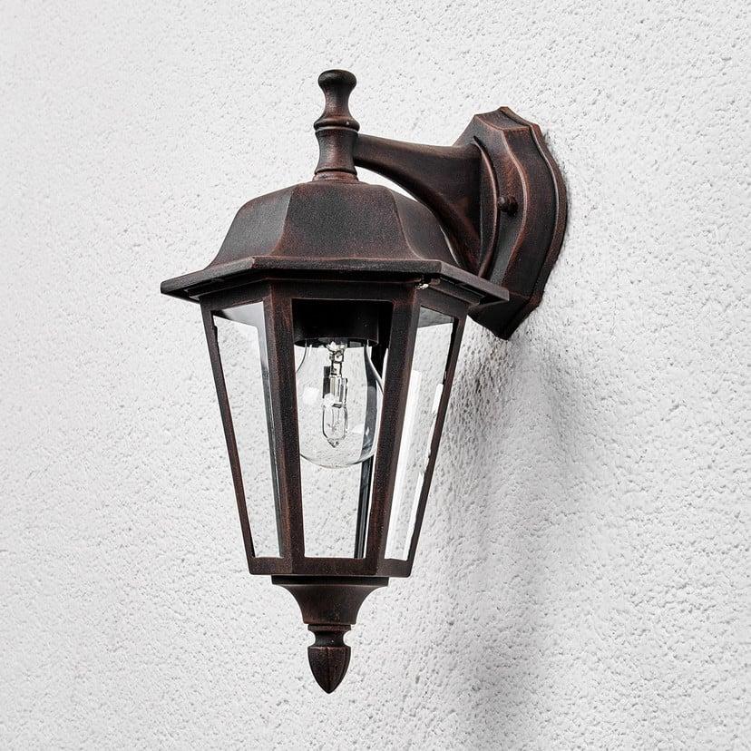 lampenwelt Lindby Außenwandleuchte Lamina Fassung oben Laterne E27 Valentinstagsangebot