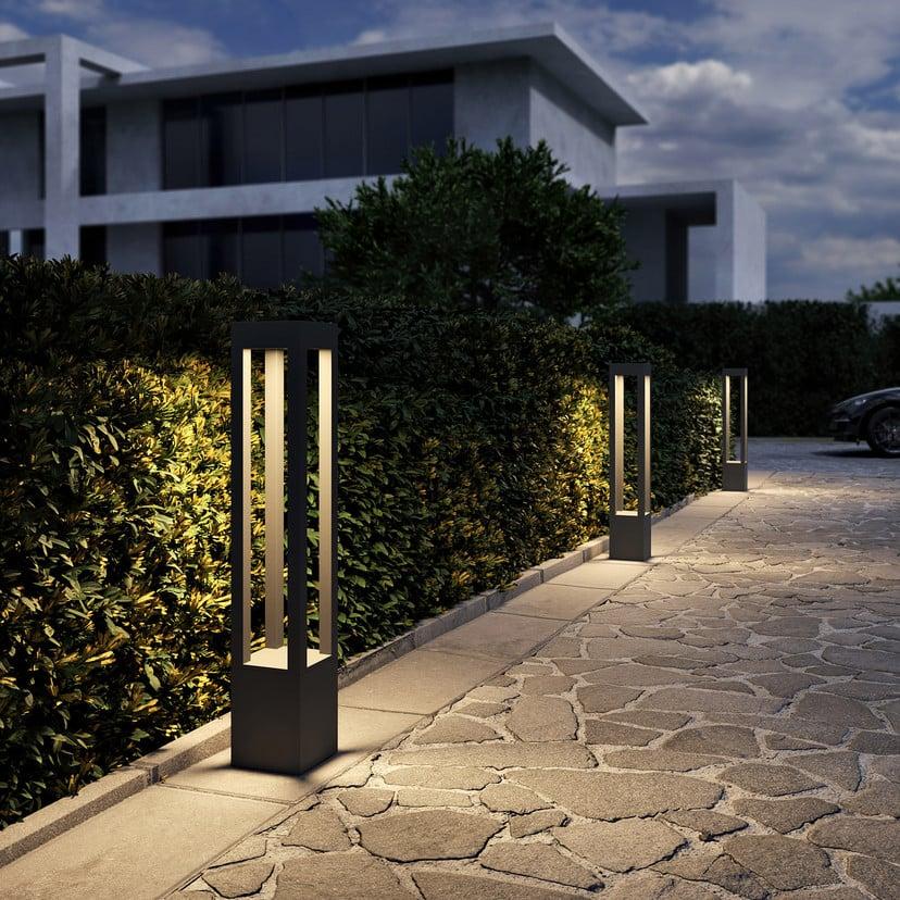 lampenwelt Arcchio LED-Pollerleuchte Lienna 90 cm grau Metall IP65 Top Angebot