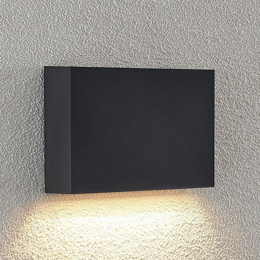 lampenwelt Lindby LED-Außenwandleuchte Jarte 20 cm down grau IP65 Große Rabatte