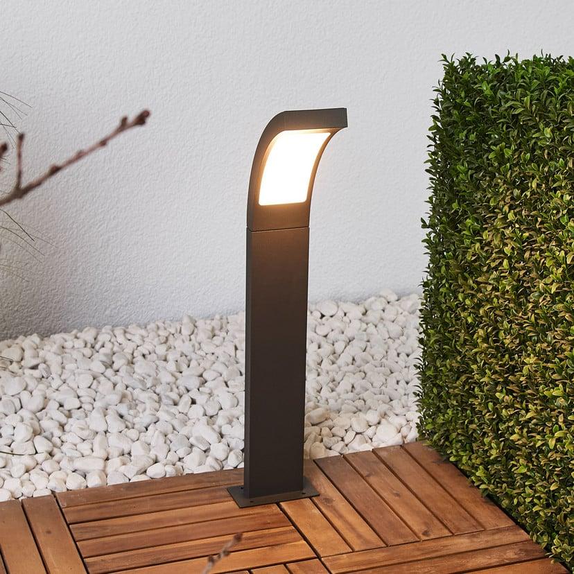 lampenwelt Lucande LED-Pollerleuchte Juvia 60 cm grafitgrau IP54 Tiefpreis