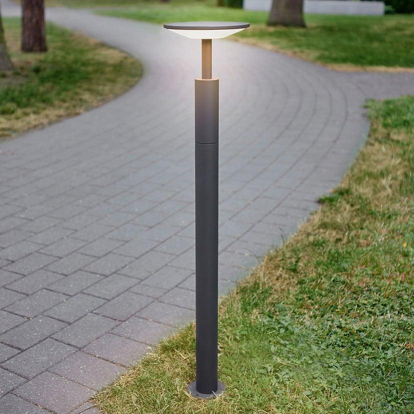 lampenwelt Lucande LED-Wegeleuchte Fenia 100 cm anthrazit IP65 Begrenzte Freigabe