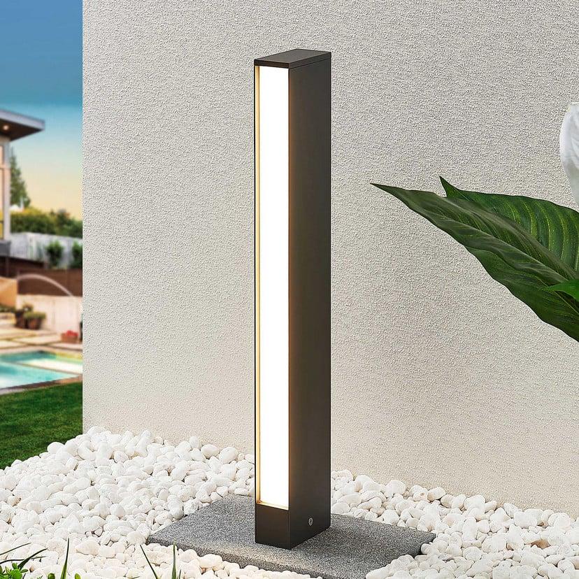 lampenwelt Lucande LED-Wegeleuchte Lirka dunkelgrau Metall 60 cm JETZT KAUFEN