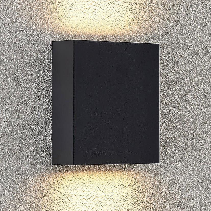 lampenwelt Lindby LED-Außenwandleuchte Ugar 13cm anthrazit up/down Letzte 2 Tage