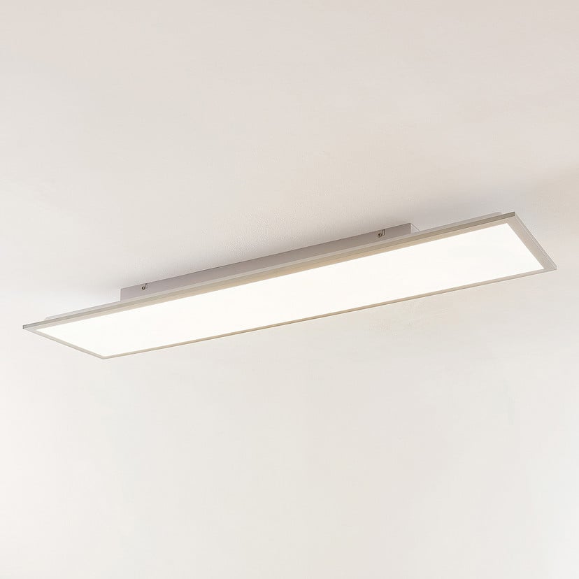 lampenwelt Lindby LED-Panel Stenley 4.000 K 120 cm x 30 cm weiß Kostenloser Versand international