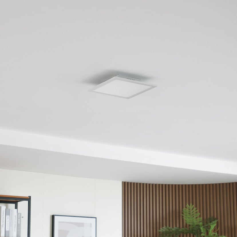 lampenwelt Lindby LED-Panel Enhife weiß 30 x 30 cm Metall 4.000 K zollfrei