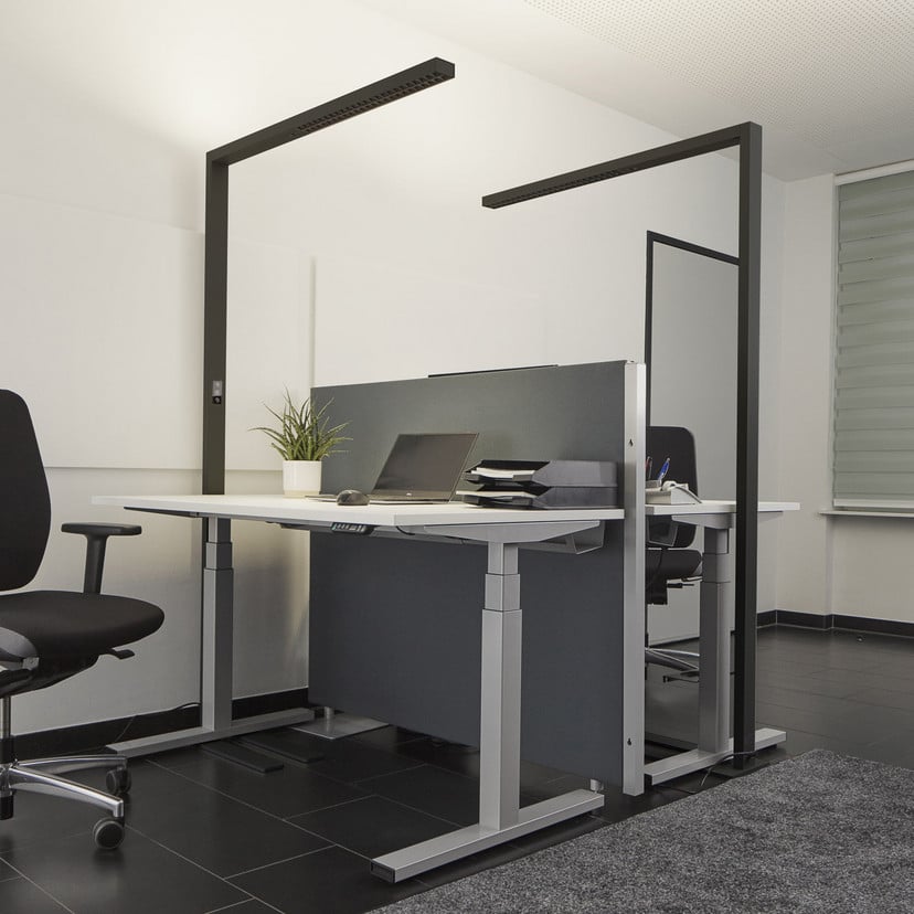 lampenwelt Arcchio LED-Büro-Stehlampe Jolinda 2er-Set schwarz 4.000K Outlet