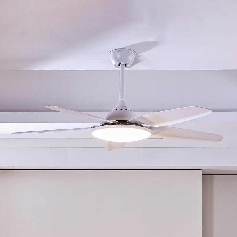 lampenwelt Lucande LED-Deckenventilator Divian weiß DC leise CCT Rabatt