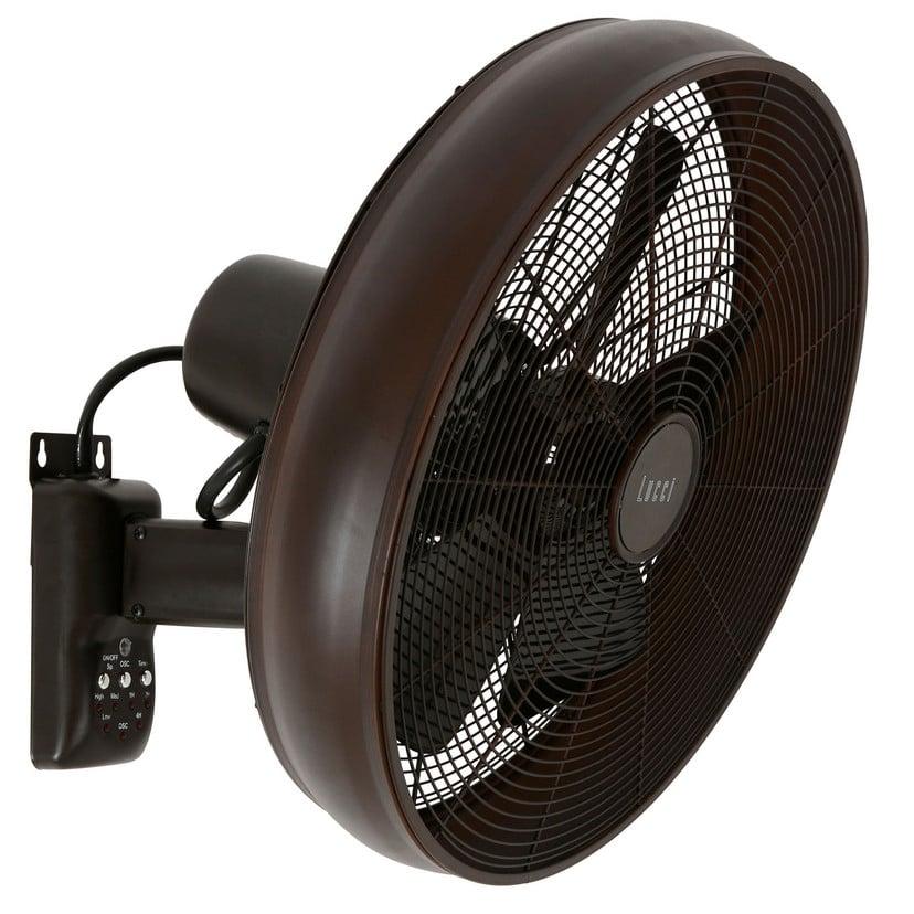 lampenwelt Beacon Wandventilator Breeze bronzefarben/schwarz 41cm leise Cyber Monday