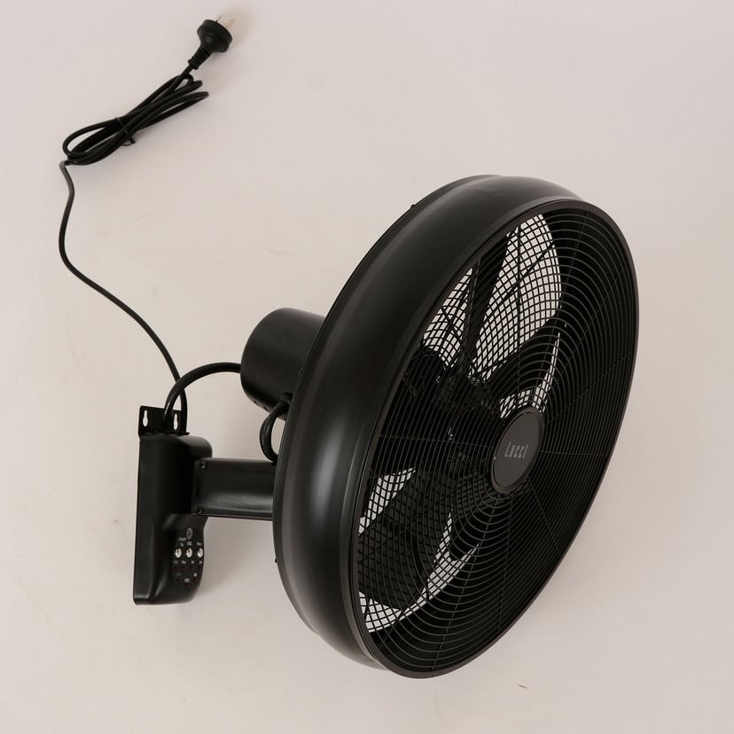 lampenwelt Beacon Wandventilator Breeze bronzefarben/schwarz 41cm leise Cyber Monday