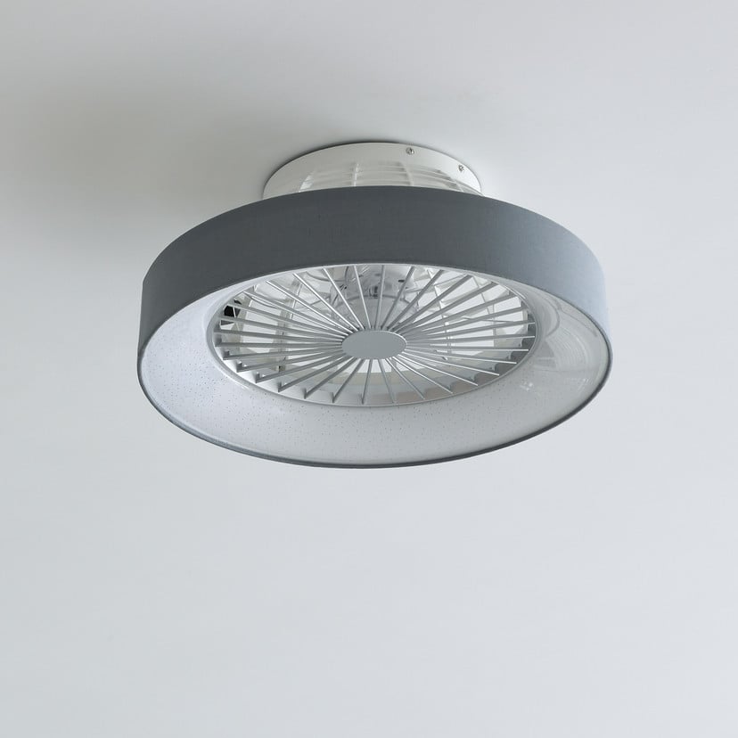 lampenwelt Lindby LED-Deckenventilator Mace grau leise Ø 47 cm Sonderangebote