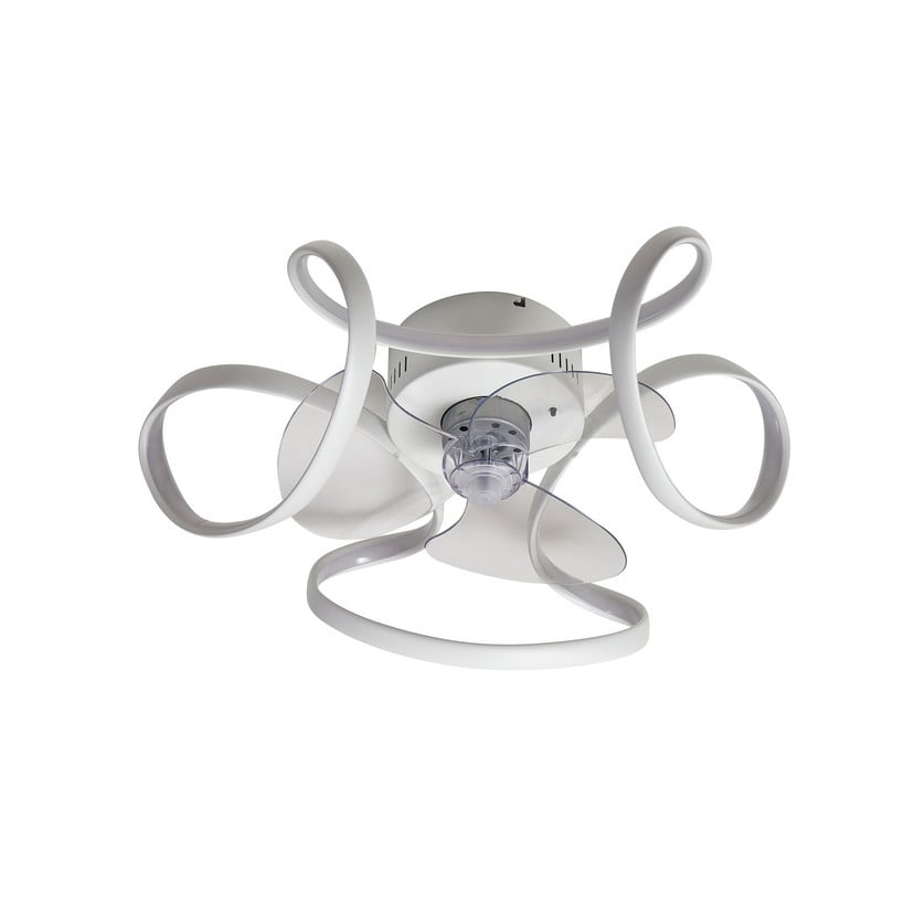 lampenwelt Lindby LED-Deckenventilator Lomata weiß leise Ø 23 cm Kostenlose Rückgabe