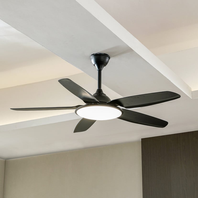 lampenwelt Lucande LED-Deckenventilator Divian schwarz DC leise CCT Bis zu 50% Rabatt