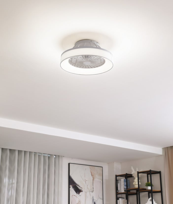 lampenwelt Lindby LED-Deckenventilator Mace weiß leise Ø 47 cm Bis zu 55% Rabatt