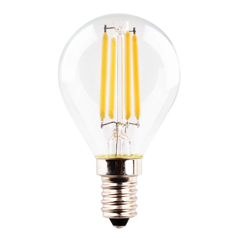 lampenwelt LED-Tropfenlampe Retro E14 4W 2.700 K Filament klar
