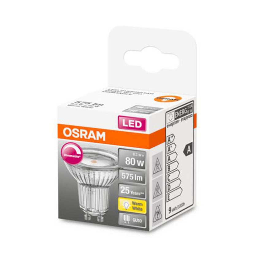 lampenwelt OSRAM LED-Glas-Reflektor GU10 7W 927 120° dim Online Shopping