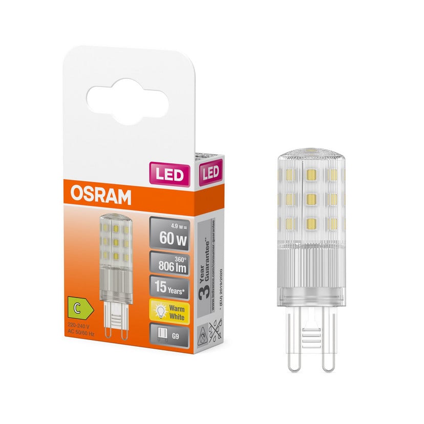 lampenwelt OSRAM LED-Leuchtmittel G9 4 9W Stiftsockel 2.700K 320° Lagerräumung