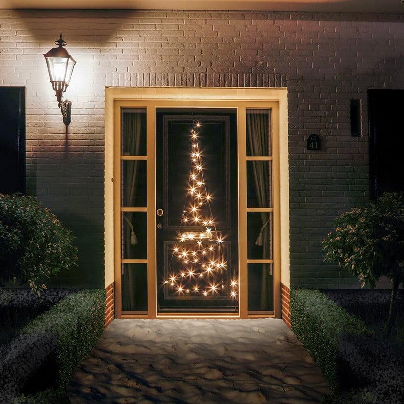 lampenwelt Tür-Weihnachtsbaum-Silhouette Fairybell 120 LEDs Sonderangebote