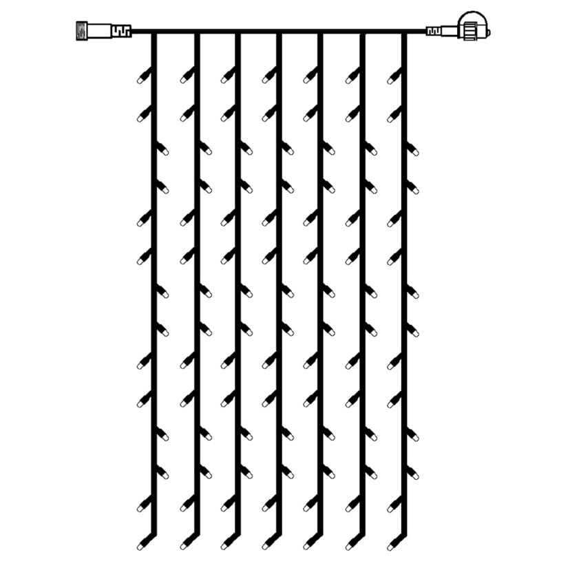 lampenwelt Erweiterungskette LED-Lichtervorhang System 24 Wochenangebot