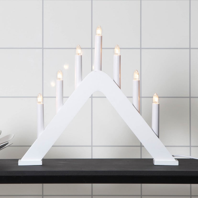 lampenwelt Modern designter Kerzenleuchter Jarve weiß JETZT KAUFEN